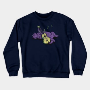 Ukulele Cat - no text Crewneck Sweatshirt